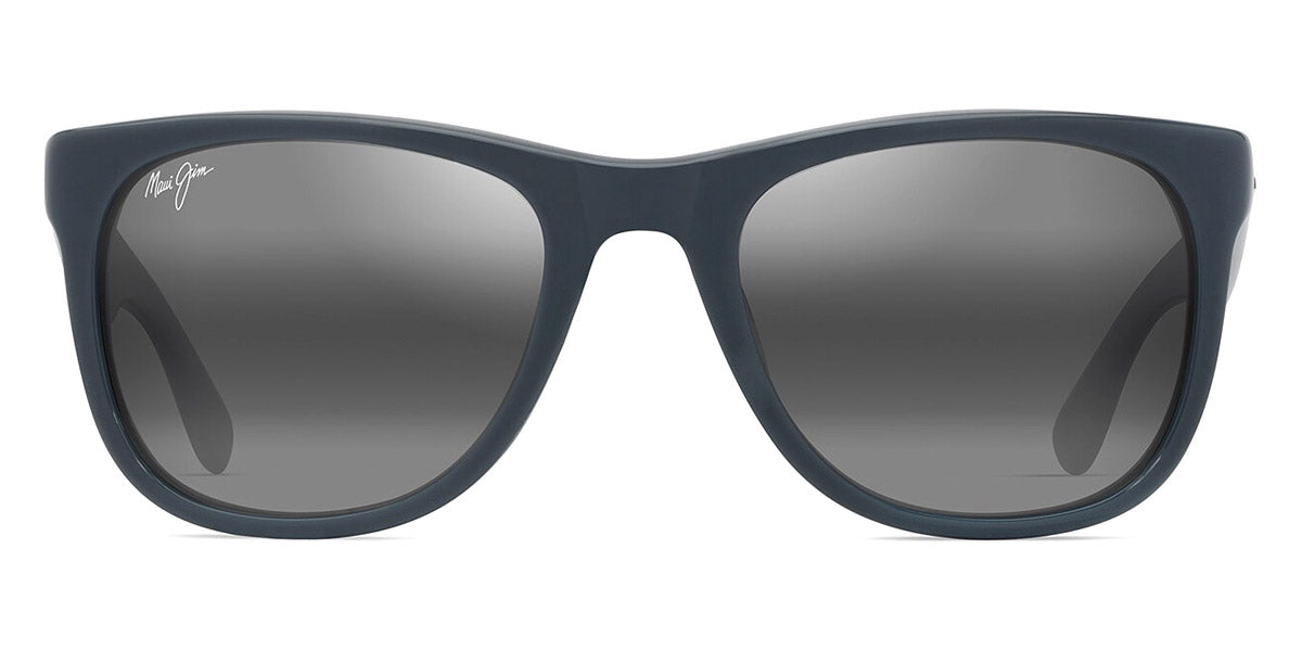 Maui Jim® Kikonia MJI 692-03 53 - Shiny Solid Greyish Blue/Neutral Grey Sunglasses