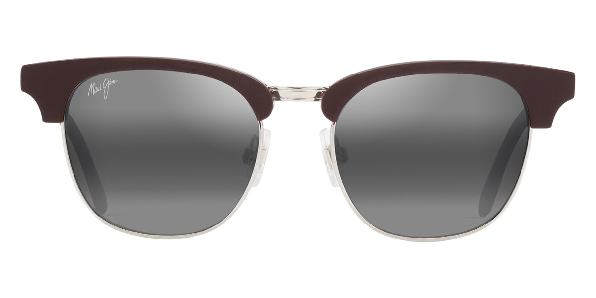 Maui Jim® Holomua MJI 695-01 52 - Shiny Solid Brown/Neutral Grey Sunglasses