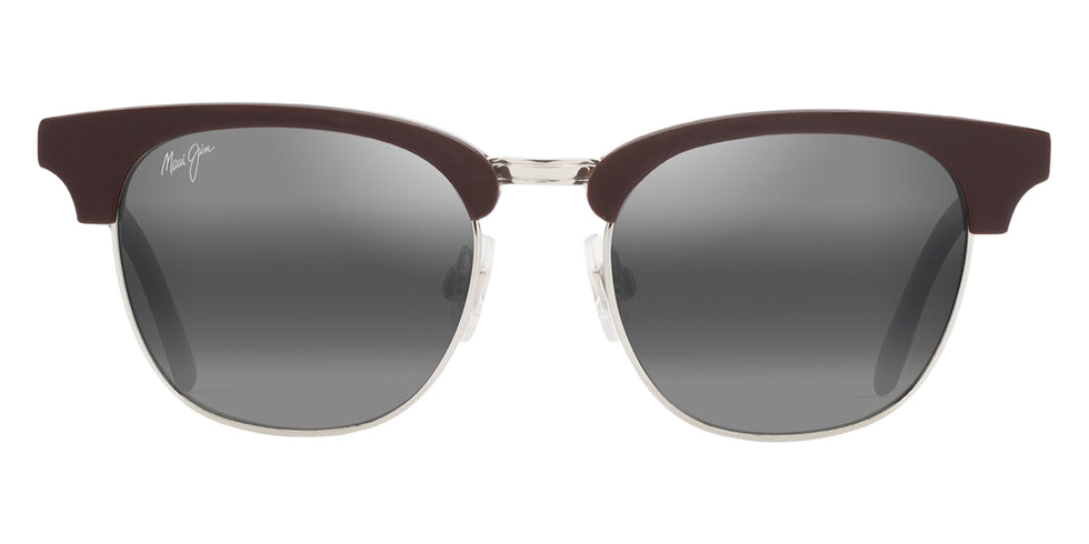 Maui Jim® Holomua MJI 695-01 52 - Shiny Solid Brown/Neutral Grey Sunglasses