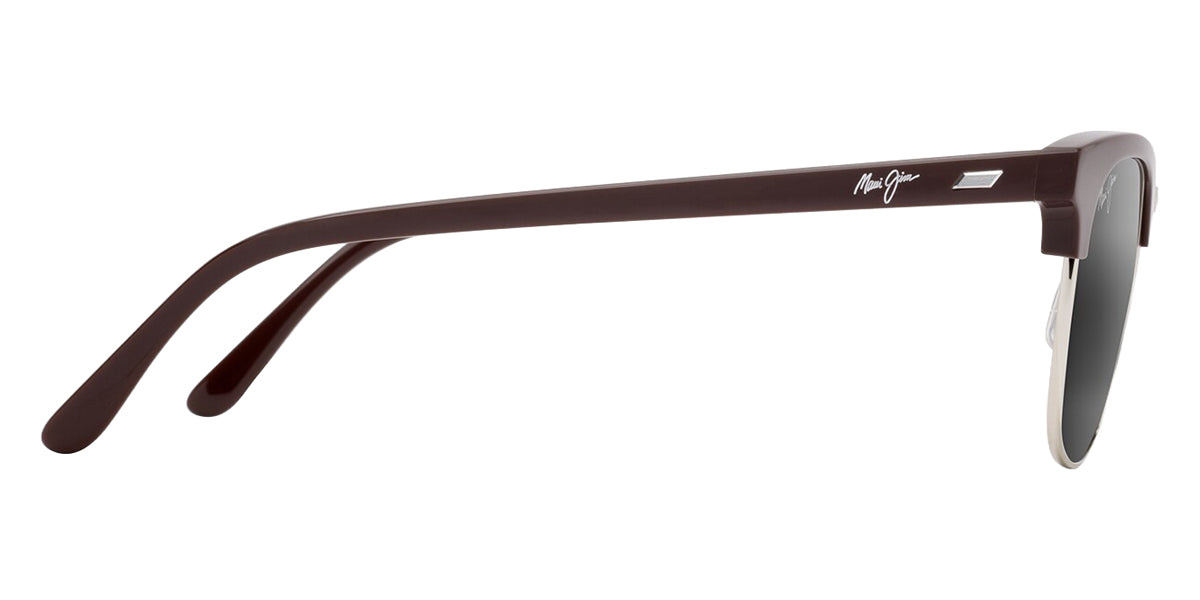Maui Jim® Holomua MJI 695-01 52 - Shiny Solid Brown/Neutral Grey Sunglasses