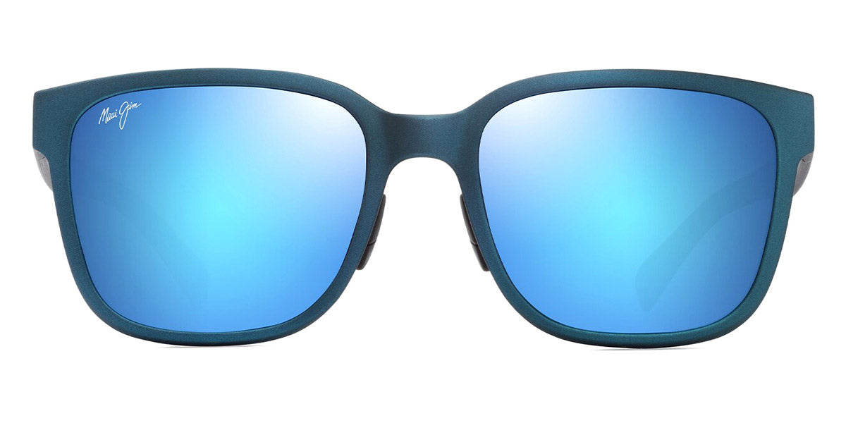 Maui Jim® Paulele Asian Fit MJI B660-03 57 - Matte Teal-Blue/Blue Hawaii Sunglasses