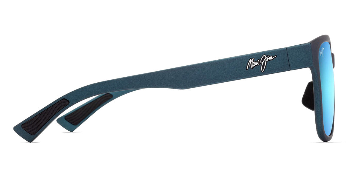 Maui Jim® Paulele Asian Fit MJI B660-03 57 - Matte Teal-Blue/Blue Hawaii Sunglasses