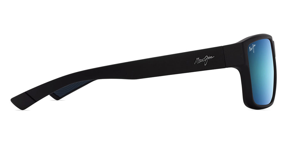 Maui Jim® Uila Asian Fit MJI B662-02 62 - Matte Black/Blue Hawaii Sunglasses
