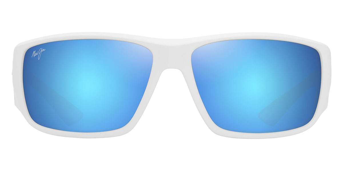 Maui Jim® Keha Asian Fit MJI B664-05 62 - Matte White/Blue Hawaii Sunglasses