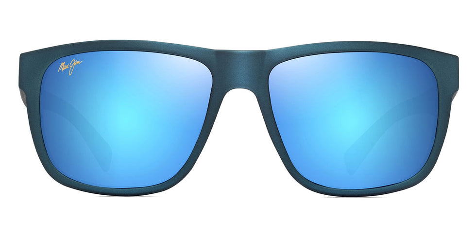 Maui Jim® Puakea MJI B670-03 57 - Matte Teal-Blue/Blue Hawaii Sunglasses