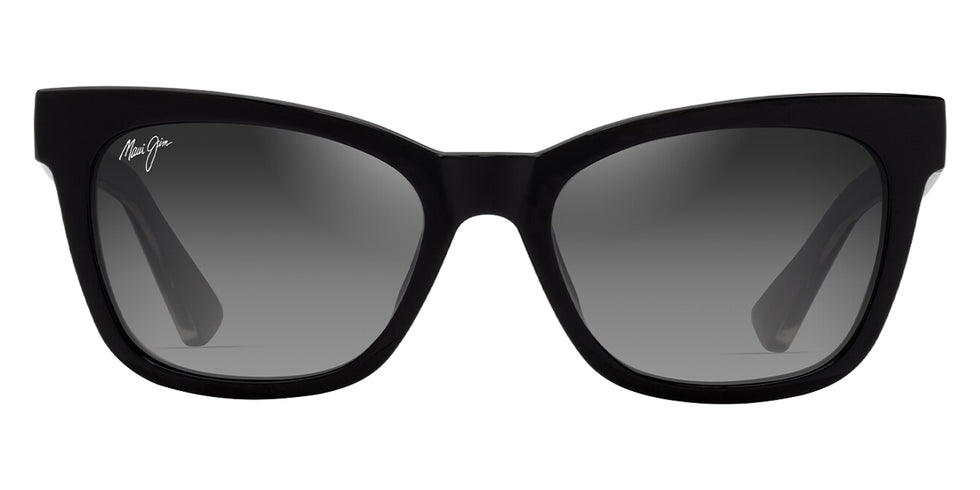 Maui Jim® Hiwahiwa MJI GS689-02 54 - Shiny Black W In Trans Light Grey/Neutral Grey Sunglasses