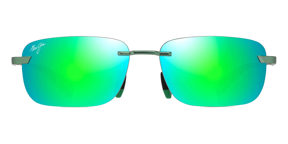 Maui Jim® Lanakila MJI MM624-032 59 - Matte Trans Green/Mauigreen Sunglasses