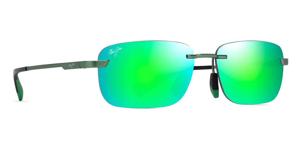 Maui Jim® Lanakila MJI MM624-032 59 - Matte Trans Green/Mauigreen Sunglasses
