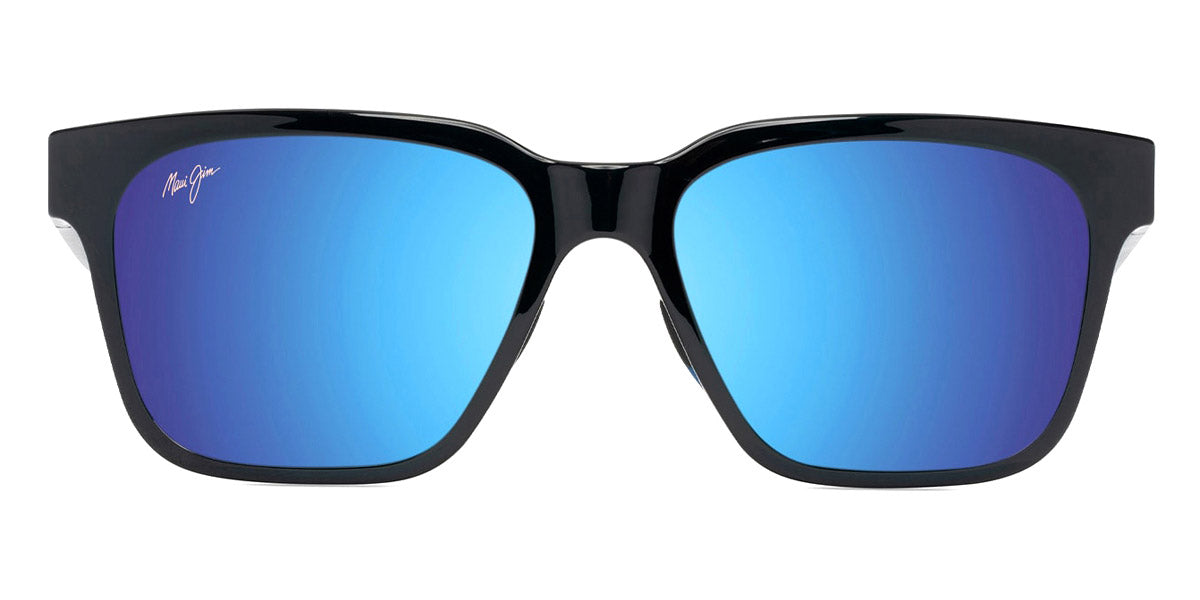 Maui Jim® Punikai MJI MM631-022 56 - Shiny Black/Blue Hawaii Sunglasses