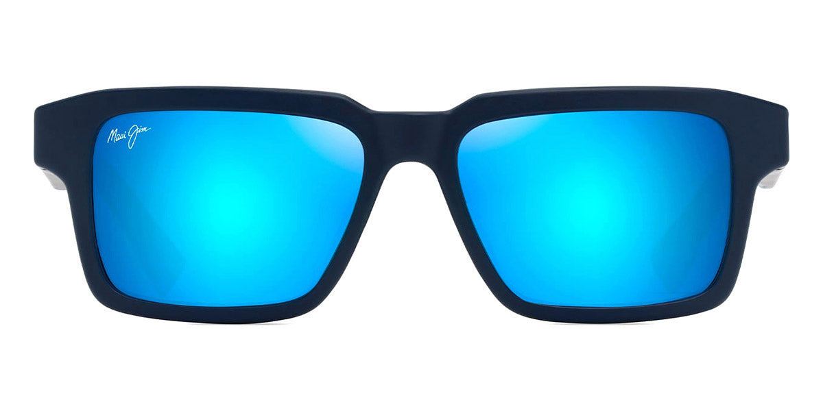 Maui Jim® Kahiko MJI MM635-036 53 - Matte Dark Blue/Blue Hawaii Sunglasses