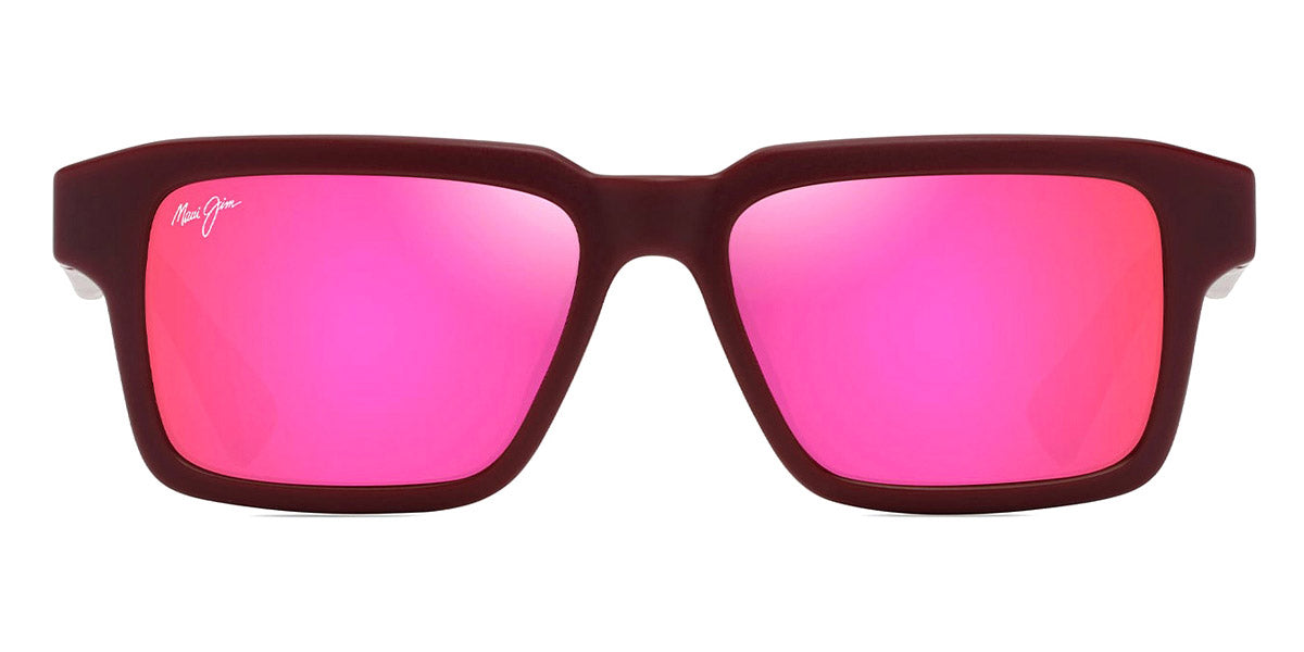 Maui Jim® Kahiko MJI MM635-039 53 - Matte Burgundy/Maui Sunrise Sunglasses