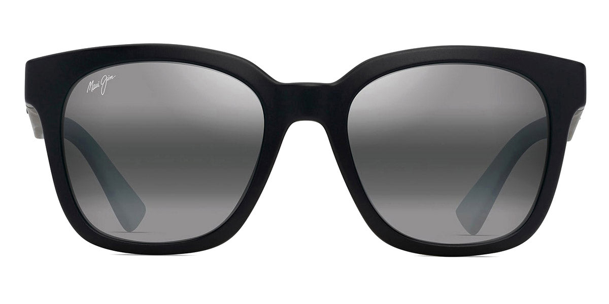 Maui Jim® Honua Asian Fit MJI MM653-016 55 - Matte Black With Interior White Gradient Effect/Neutral Grey Sunglasses