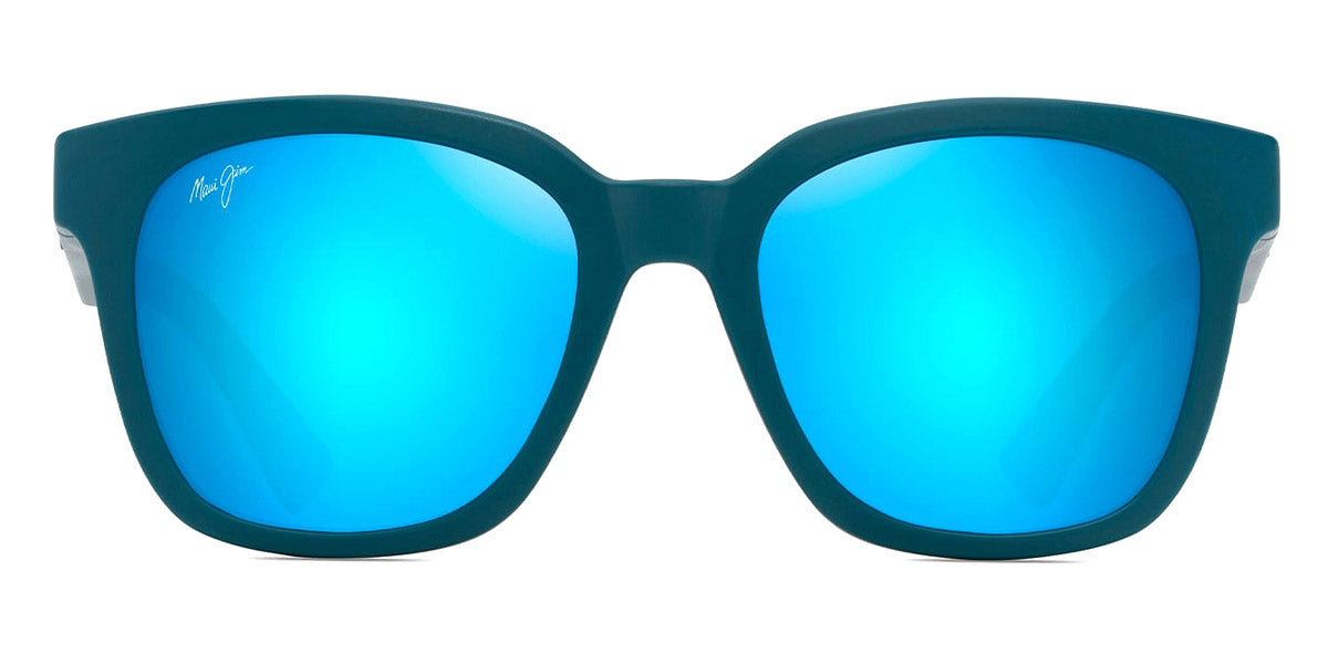Maui Jim® Honua Asian Fit MJI MM653-031 55 - Matte Petrol Blue/Blue Hawaii Sunglasses