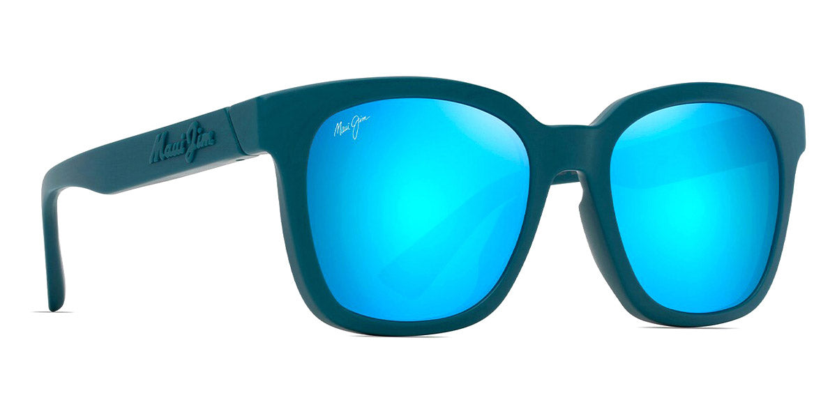 Maui Jim® Honua Asian Fit MJI MM653-031 55 - Matte Petrol Blue/Blue Hawaii Sunglasses
