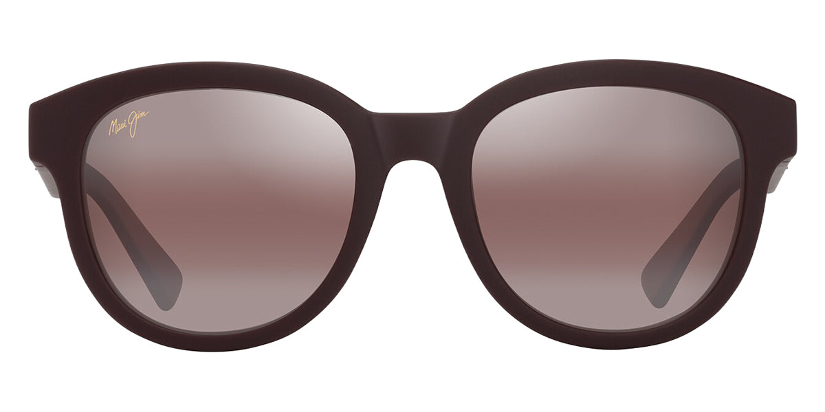 Maui Jim® Ihupani Asian Fit MJI R658-04 53 - Matte Burgundy/Maui Rose Sunglasses