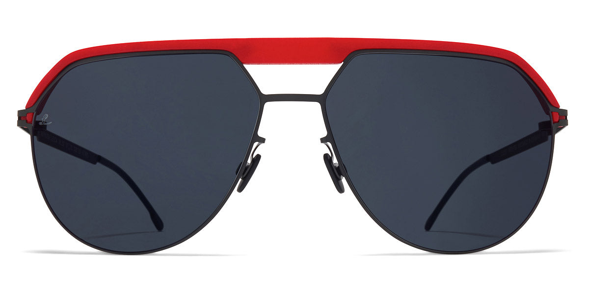 Mykita® ML02 MYK ML02 MH55 Leica Red/Black / Leica Black Solid 57 - MH55 Leica Red/Black / Leica Black Solid Sunglasses