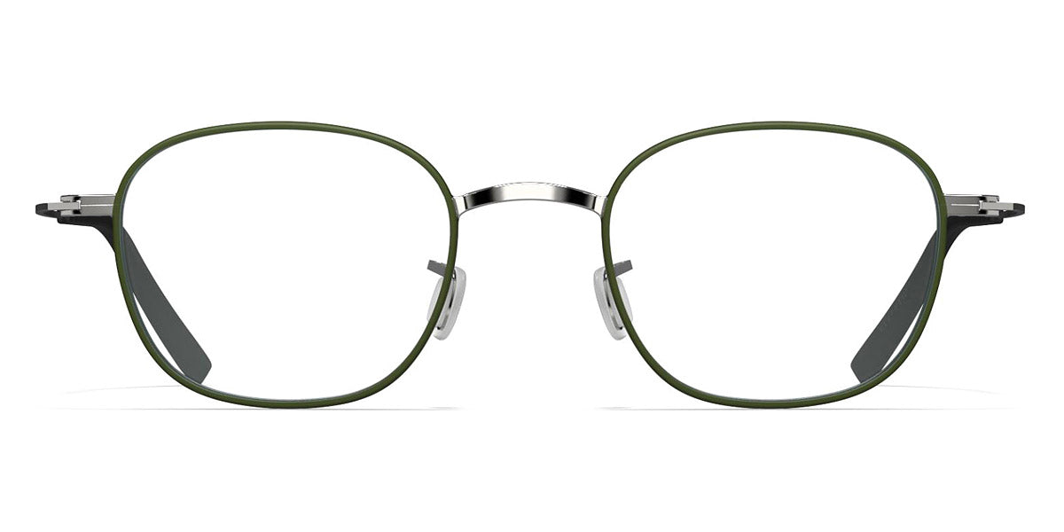 Blackfin® MOJAVE BLF MOJAVE 1573 46 - Shiny Silver/Army Dark Green Rims Eyeglasses