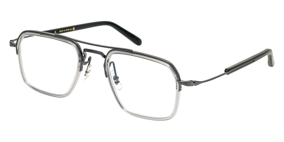 Masunaga® GMS-130P MSNG GMS 130P 24 CLEAR GRY 49 Eyeglasses