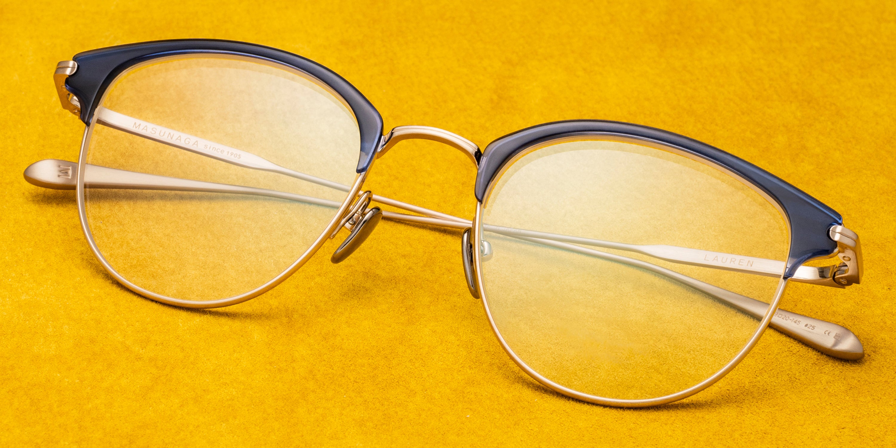 Masunaga® LAUREN MSNG LAUREN 25 NAVY 49 Eyeglasses