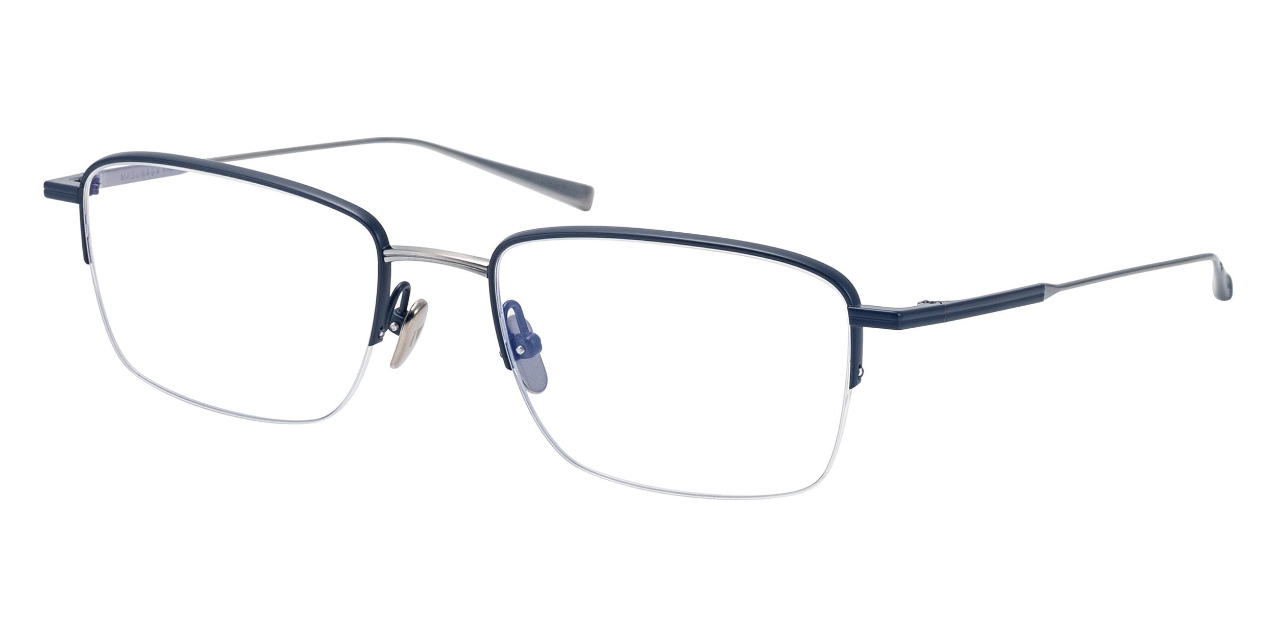 Masunaga® MIES II MSNG MIES II 15 DBL SILVER 53 Eyeglasses