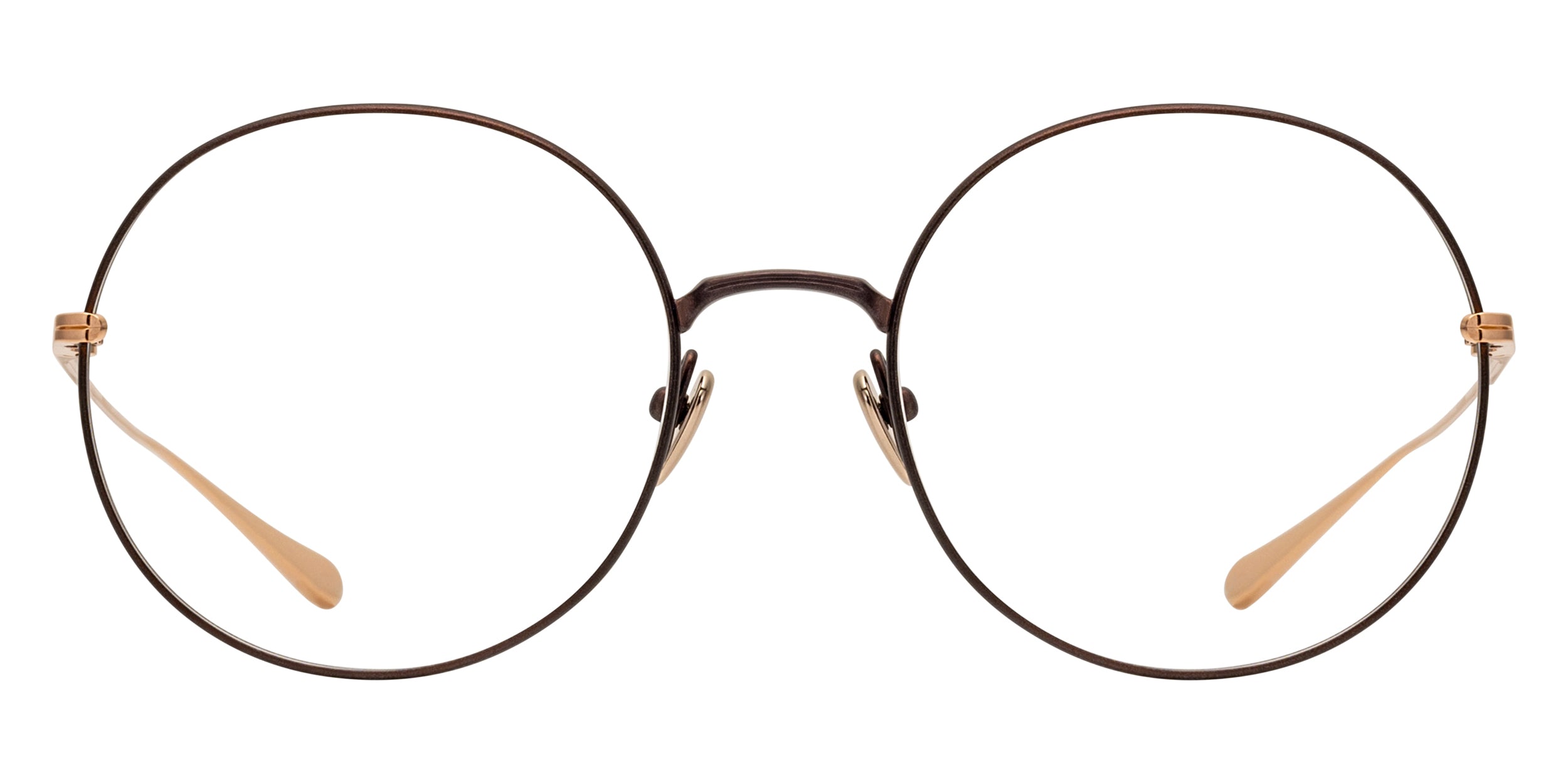 Masunaga® RONDE MSNG RONDE 23 BR PK GOLD 54 Eyeglasses