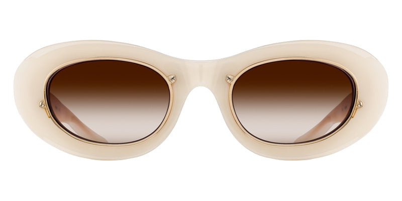 Matsuda® 10604H MTD 10604H Milk White 49 Sunglasses - Milk White/Brown Gradient