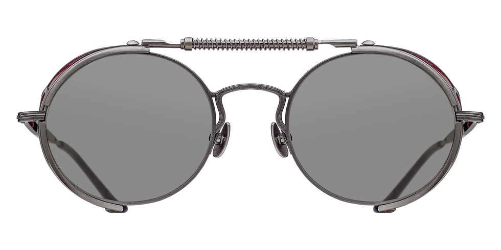 Matsuda® 2809H-V2 MTD 2809H-V2 Brushed Ruthenium-Bordeaux 52 Sunglasses - Brushed Ruthenium-Bordeaux/Grey