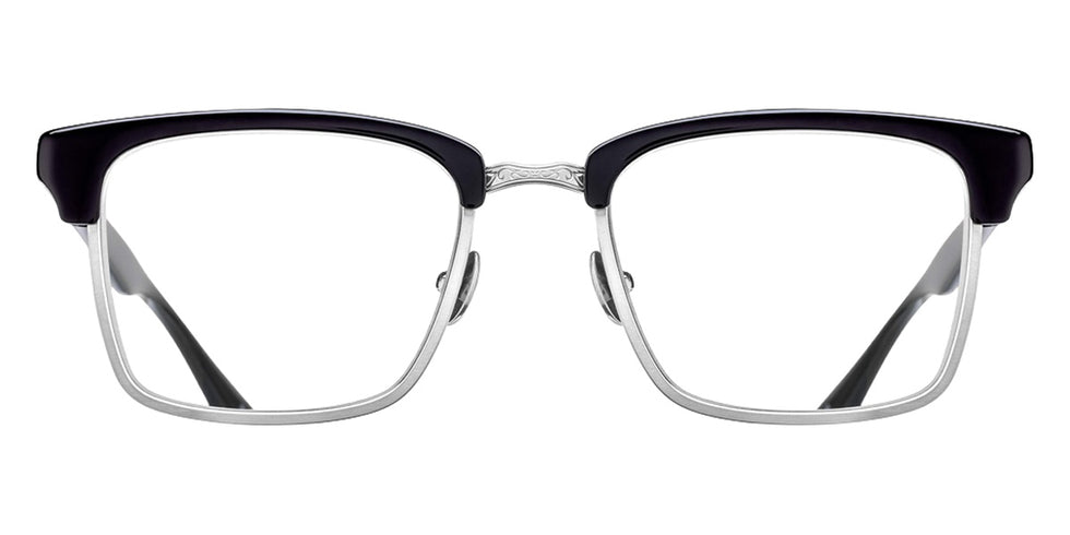 Matsuda® M2063 Eyeglasses - BLACK/BRUSHED SILVER