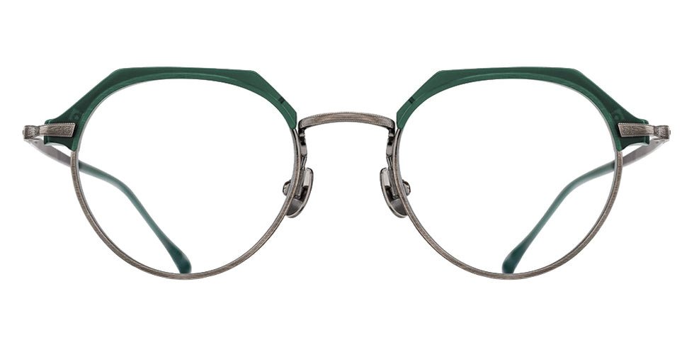 Matsuda® M2064 Eyeglasses - Matte Bottle Green-Antique Silver