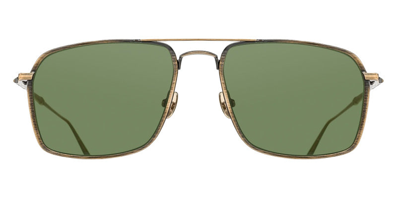 Matsuda® M3146 MTD M3146 Antique Gold 57 Sunglasses - Antique Gold/Sage Green
