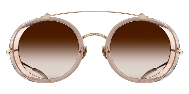 Matsuda® M3155 MTD M3155 Pale Gold/Champagne 48 Sunglasses - Pale Gold/Champagne/Brown Gradient
