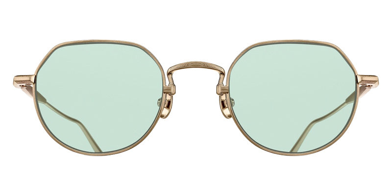 Matsuda® M3167 MTD M3167 Brushed Gold 49 Sunglasses - Brushed Gold/Café Green