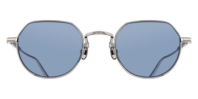 Matsuda® M3167 MTD M3167 Palladium White 49 Sunglasses - Palladium White/Cobalt Blue