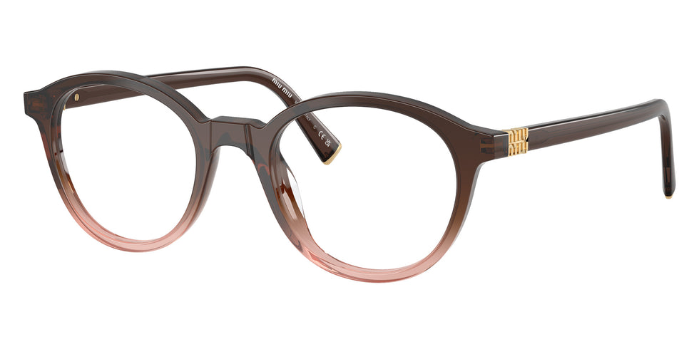 Miu Miu® MU 02WV Eyeglasses MU 02WV 25C1O1 50 - Transparent Bordeaux