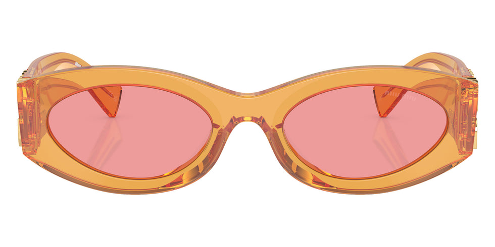 Miu Miu® MU 11WS Sunglasses MU 11WS 12T1D0 54 - Orange Trasparent