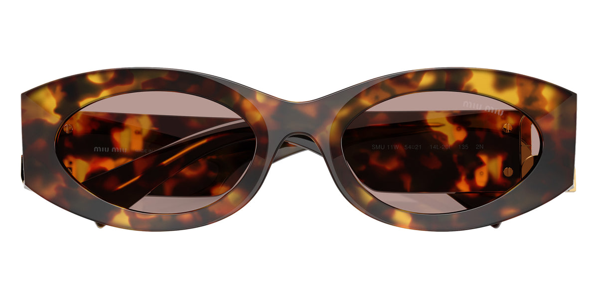 Miu Miu® MU 11WS Sunglasses MU 11WS 14L20I 54 - Honey Havana