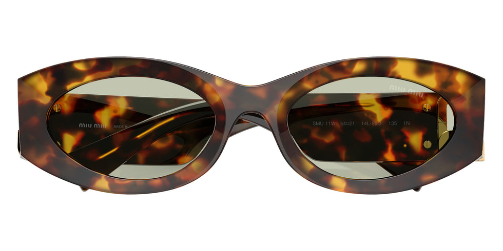 Miu Miu® MU 11WS Sunglasses MU 11WS 14L50O 54 - Honey Havana