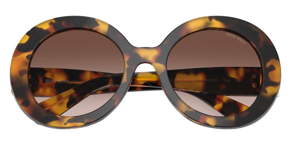 Miu Miu® MU 11YS Sunglasses MU 11YS VAU6S1 55 - Honey Havana