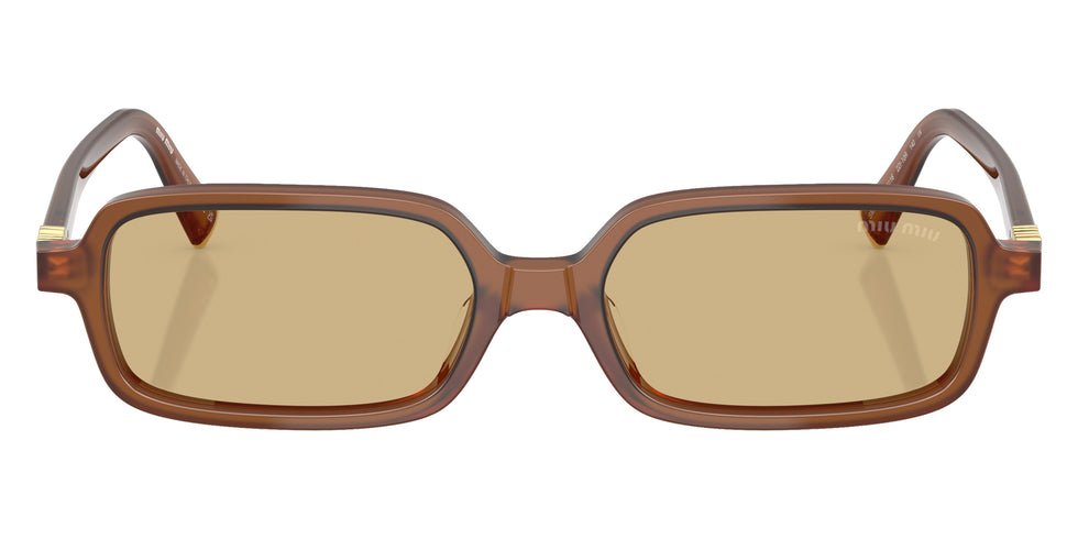 Miu Miu® MU 11ZS Sunglasses MU 11ZS 22I10R 51 - Opaline Amber