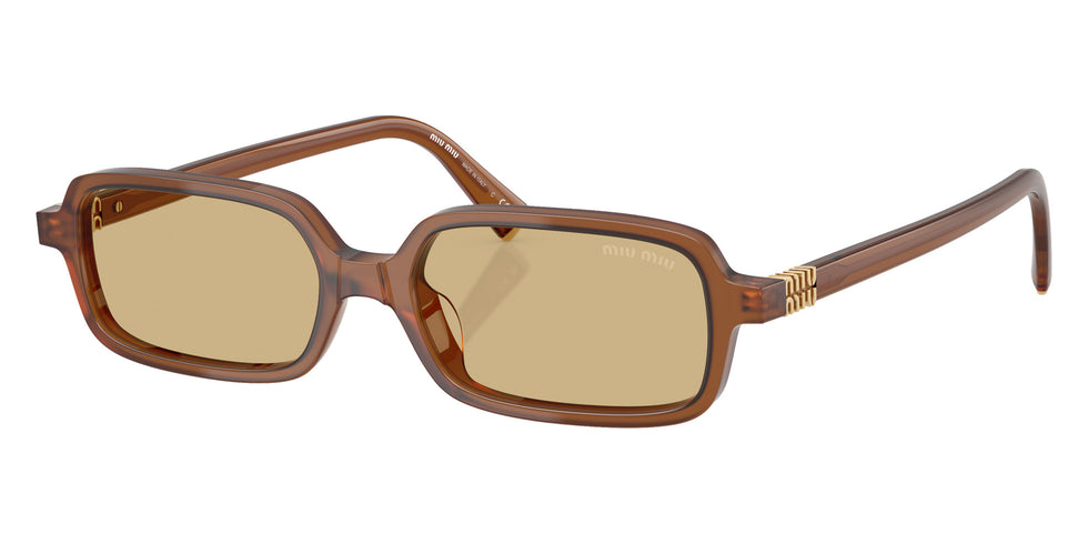 Miu Miu® MU 11ZS Sunglasses MU 11ZS 22I10R 51 - Opaline Amber