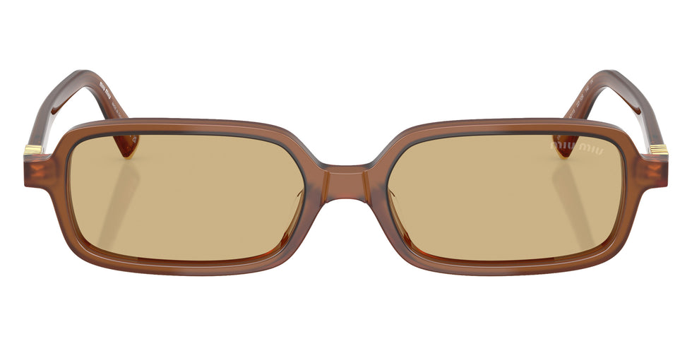 Miu Miu® MU 11ZSF Sunglasses MU 11ZSF 22I10R 52 - Opaline Amber