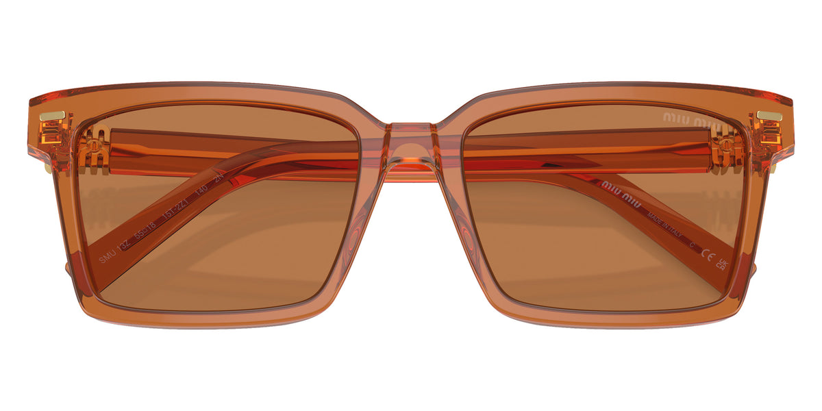 Miu Miu® MU 13ZS Sunglasses MU 13ZS 15T2Z1 55 - Caramel Transparent