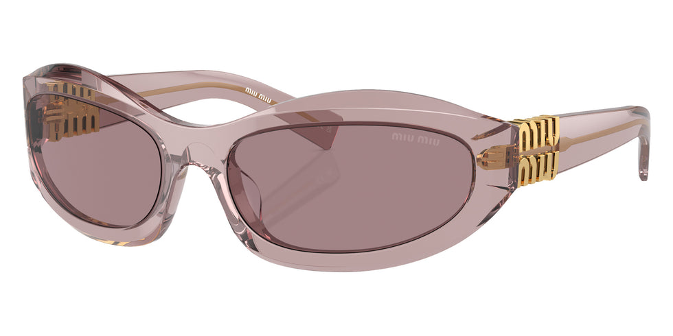 Miu Miu® MU 14ZS Sunglasses MU 14ZS 12W20I 59 - Mauve Transparent