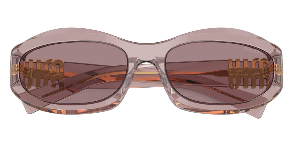 Miu Miu® MU 14ZS Sunglasses MU 14ZS 12W20I 59 - Mauve Transparent
