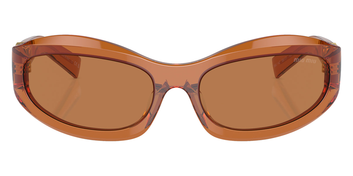 Miu Miu® MU 14ZS Sunglasses MU 14ZS 15T10I 59 - Caramel Transparent