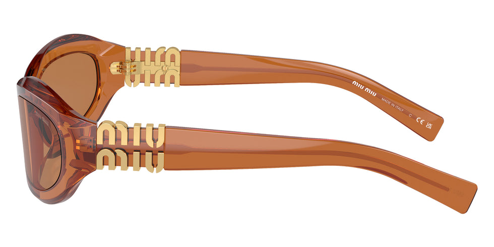 Miu Miu® MU 14ZS Sunglasses MU 14ZS 15T10I 59 - Caramel Transparent