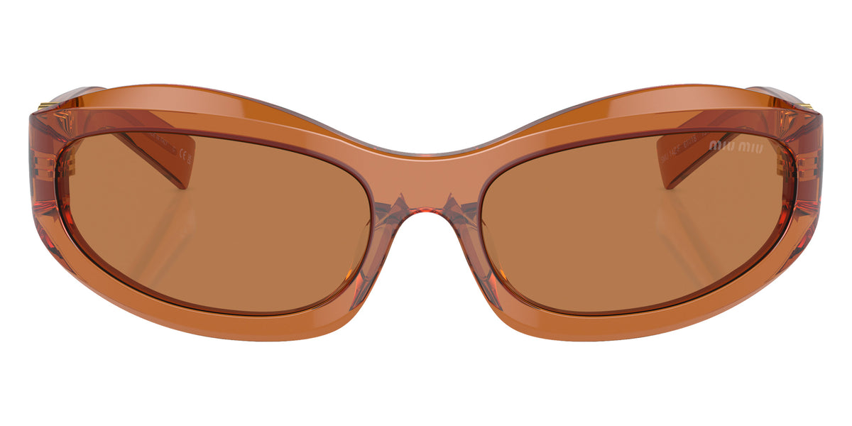 Miu Miu® MU 14ZSF Sunglasses MU 14ZSF 15T10I 61 - Caramel Trasparent