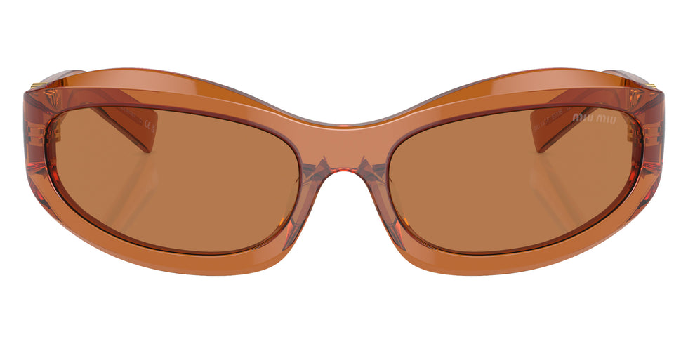 Miu Miu® MU 14ZSF Sunglasses MU 14ZSF 15T10I 61 - Caramel Trasparent