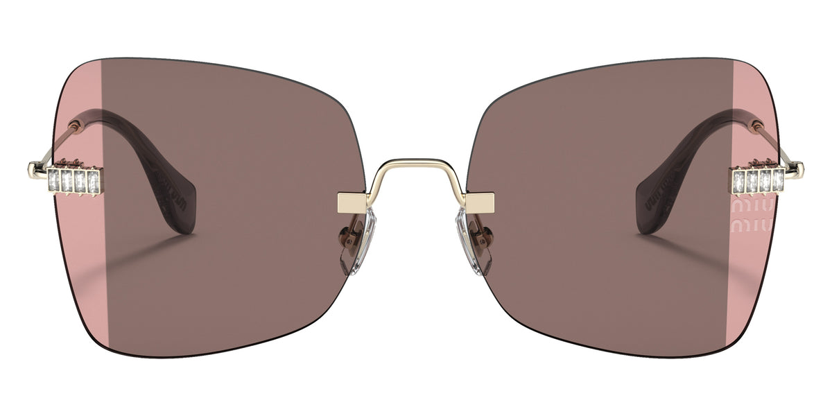 Miu Miu® MU 50WS Sunglasses MU 50WS ZVN01Q 59 - Pale Gold