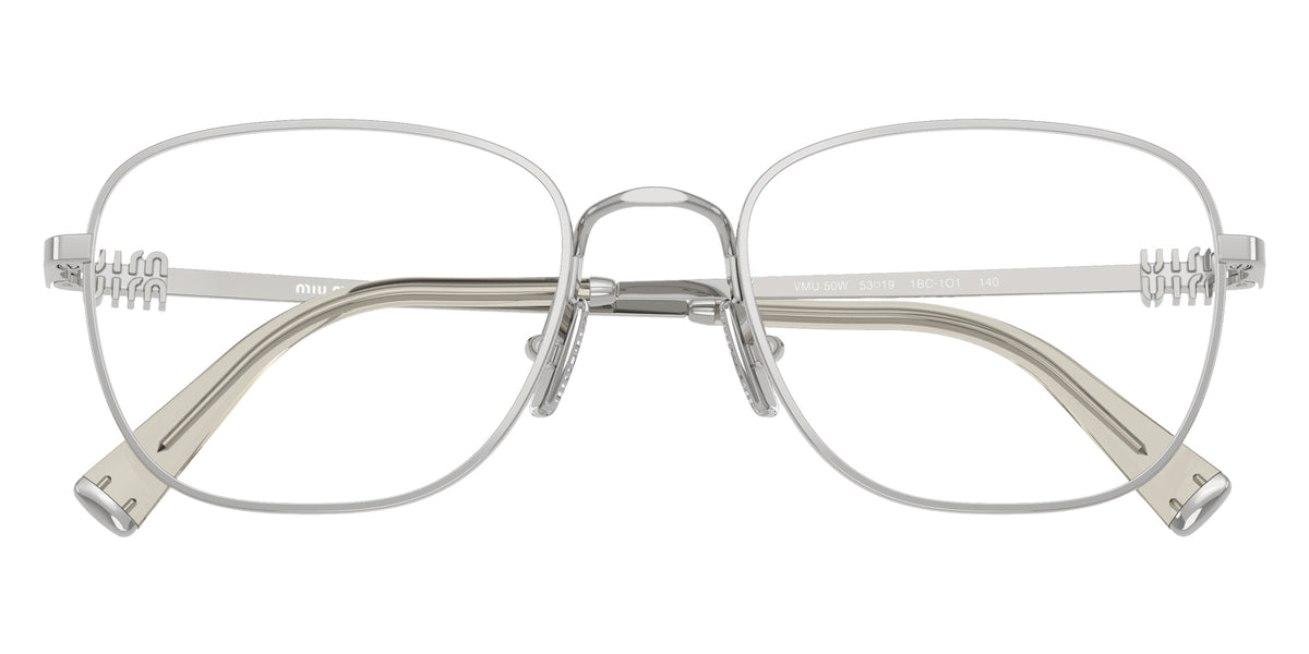 Miu Miu® MU 50WV Eyeglasses MU 50WV 1BC1O1 53 - Silver